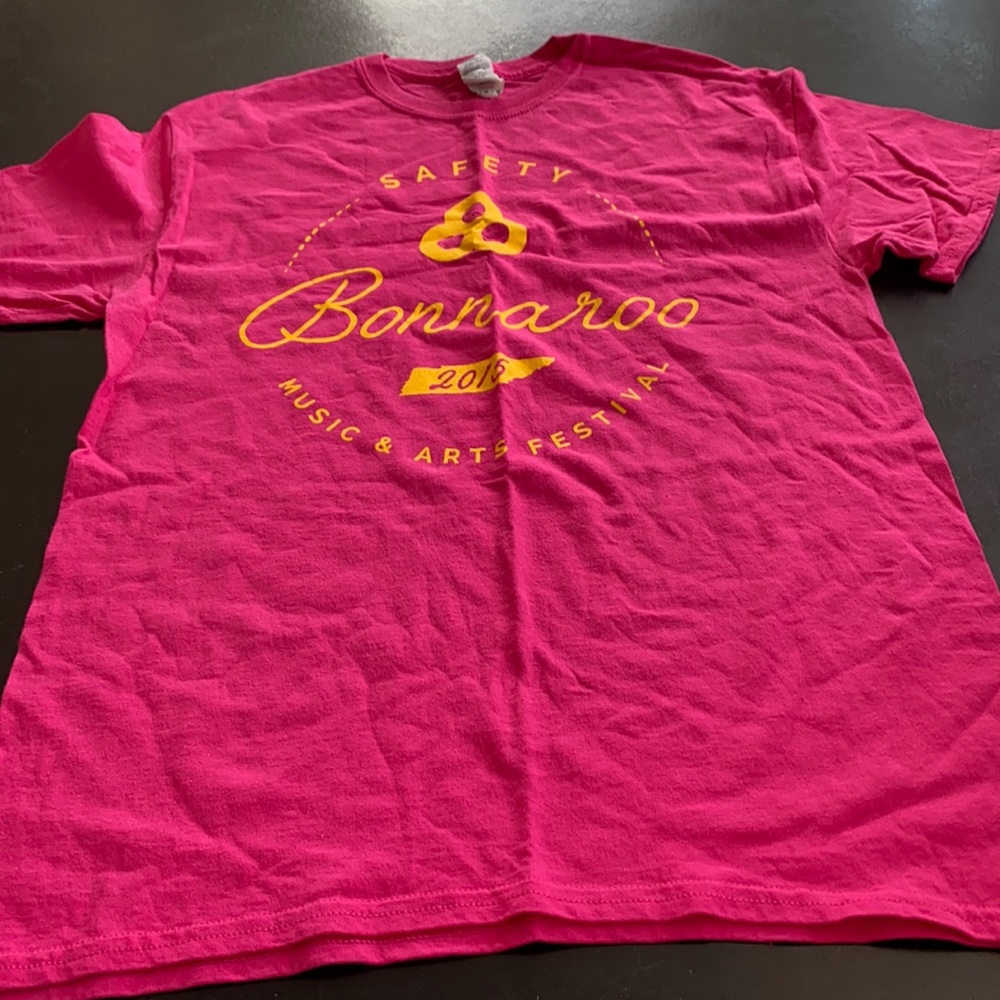 Pink Bonnaroo Security Shirt Unisex Medium (2015)